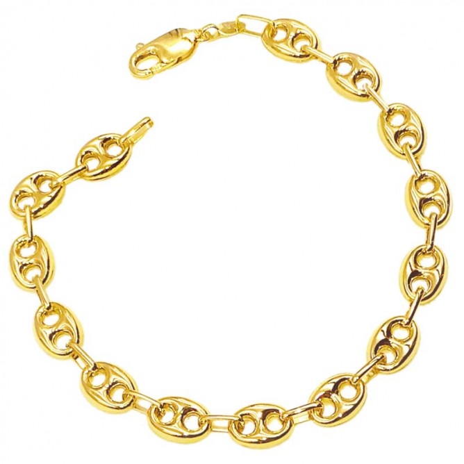 Pulsera calabrote de oro Primera Ley 18k