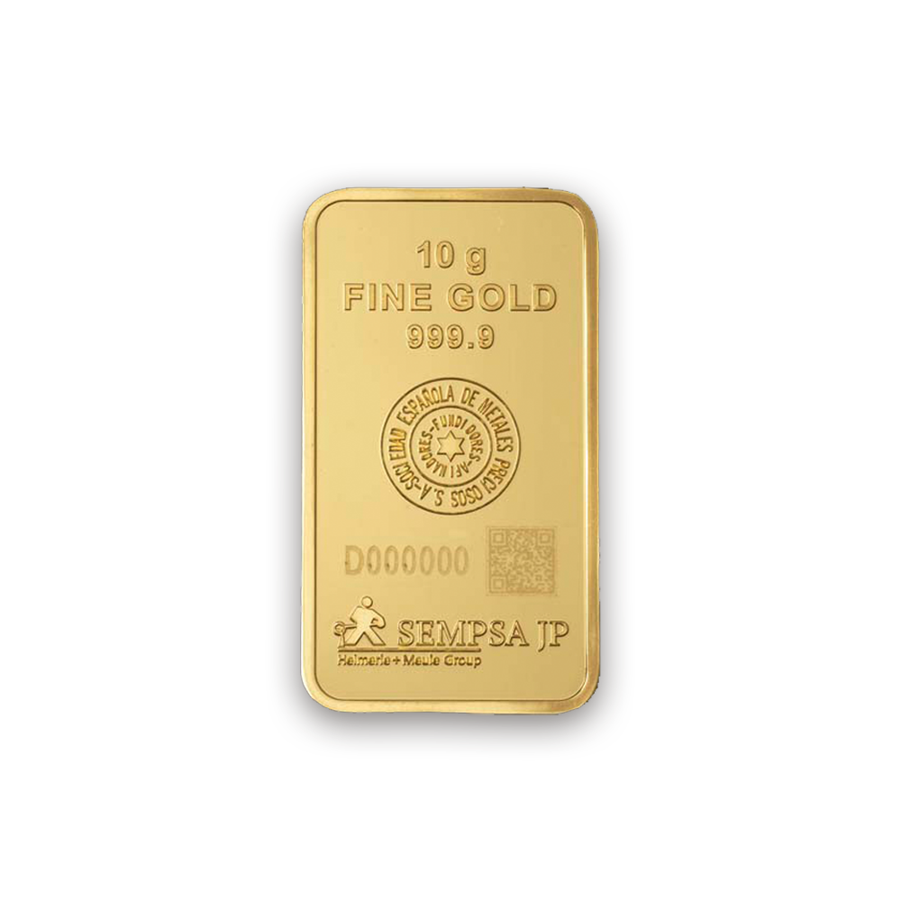 Lingotes de oro por gramos (1 g, 2,5 g, 5 g, 10 g...)